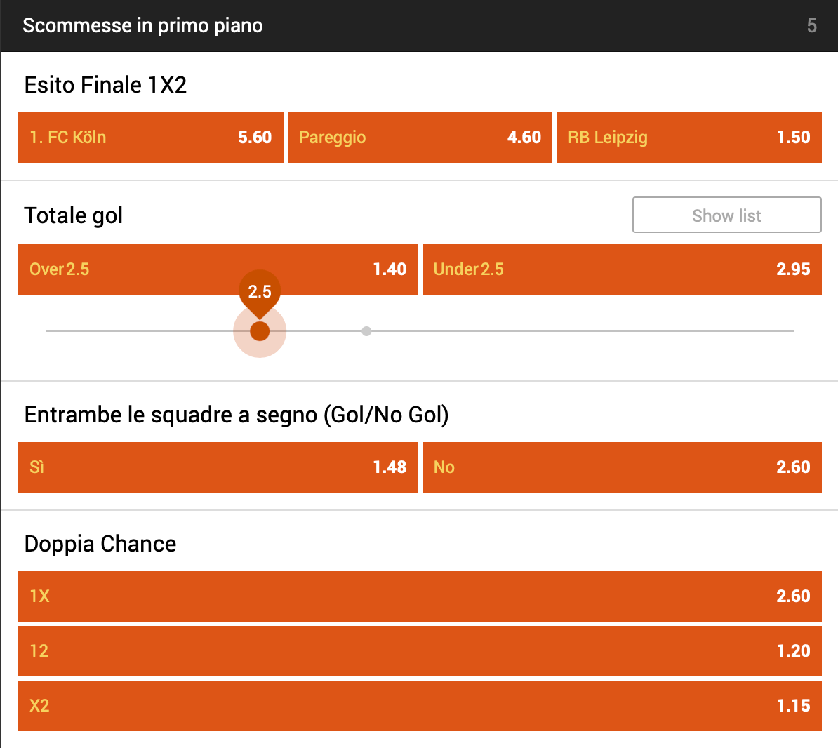 888sport Scommesse primo