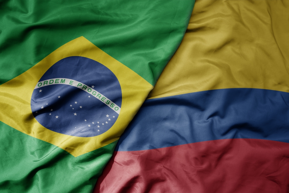 Big,Waving,Realistic,National,Colorful,Flag,Of,Brazil,And,National