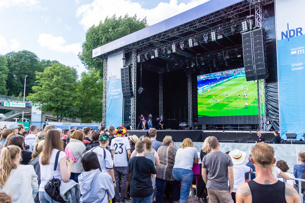 Kiel,,Germany ,June,21st,2016:,Public,Viewing,Of,The,Football