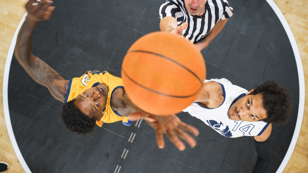 Basketball,Tournament,Final:,Diverse,Yellow,And,White,Teams,Compete,At