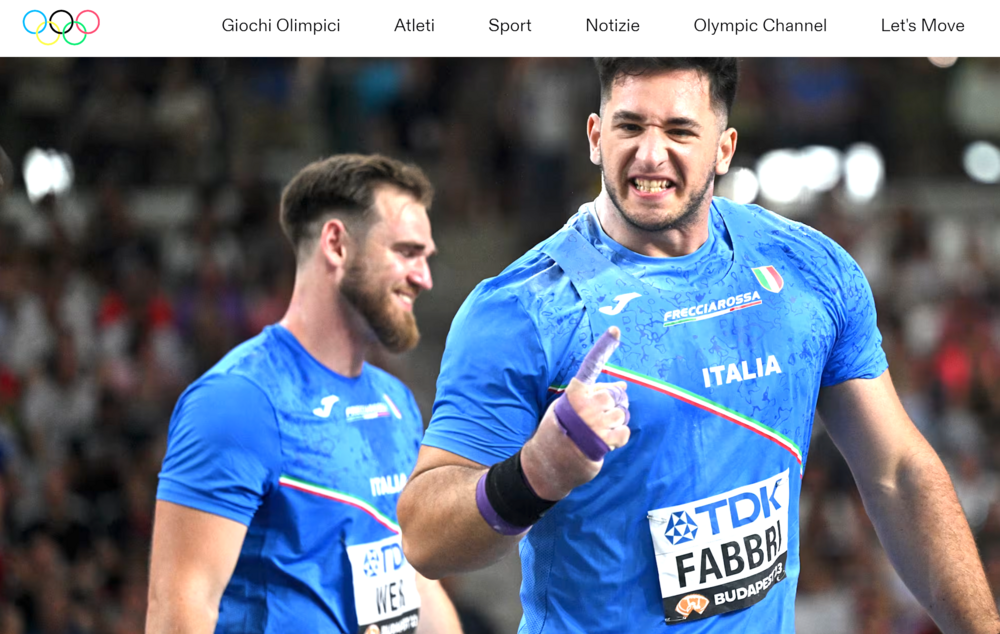 Quote,Olimpiadi,2024,Lancio,Leonardo,Fabbri