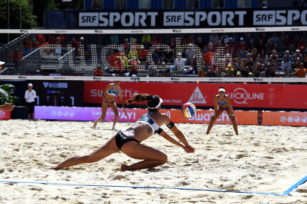 Quote,Beach,Volley,Olimpiadi,2024,Foto,Campione,Con,Partita,Beach,Volley,Femminile,Svizzera