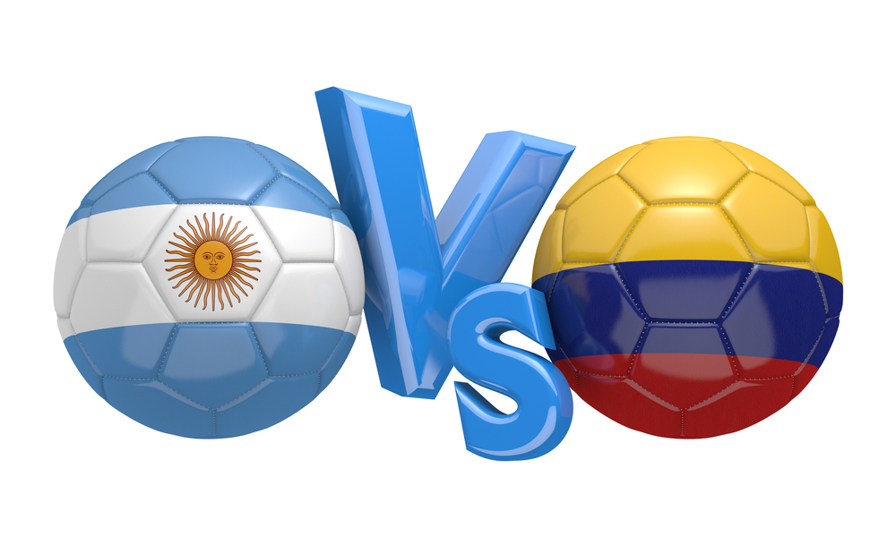 Soccer,Competition,,National,Teams,Argentina,Vs,Colombia