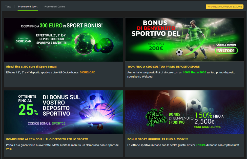 Screenshot,Pagina,Promozioni,Del,Sito,Di,Weltbet