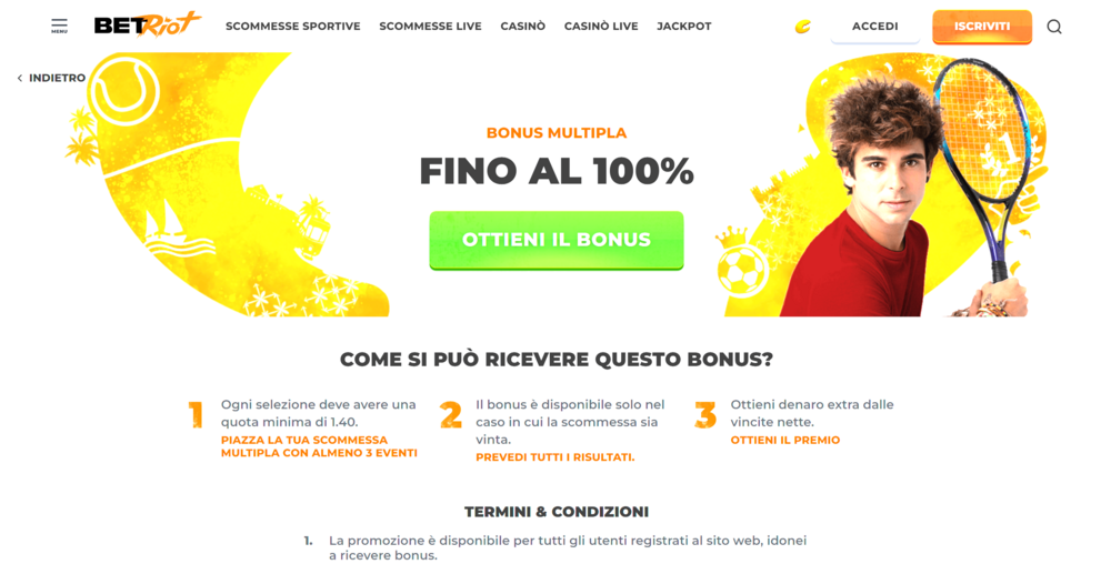 Bonus,Scommesse,Multiple,BetRiot,Screenshot,Dal,Sito