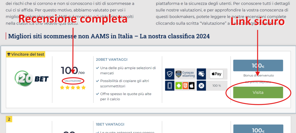 Screenshot,Nostra,Classifica,Migliori,Siti,Di,Scommesse,Non,AAMS,Con,Frecce,Rosse,Che,Indicano,La,Recensione,Completa,E,Il,Link,Sicuro