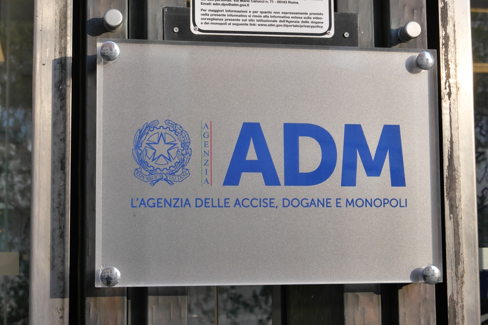 Rome,March,14,2022,Sign,Of,Agenzia,Delle,Accise,dogane,E