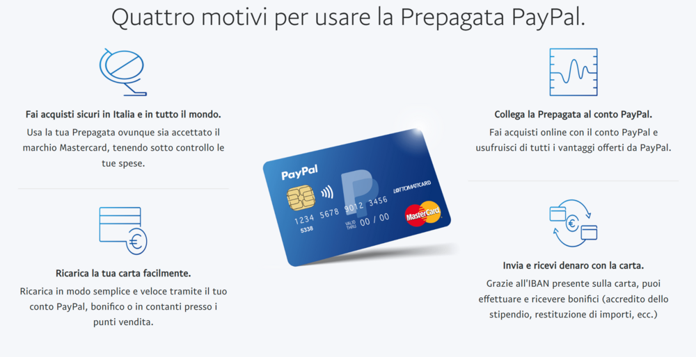 Vantaggi,Prepagata,PayPal,Screenshot,Dal,Sito,Ufficiale