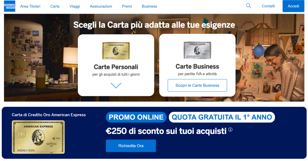 Screenshot,Dal,Sito,American,Express