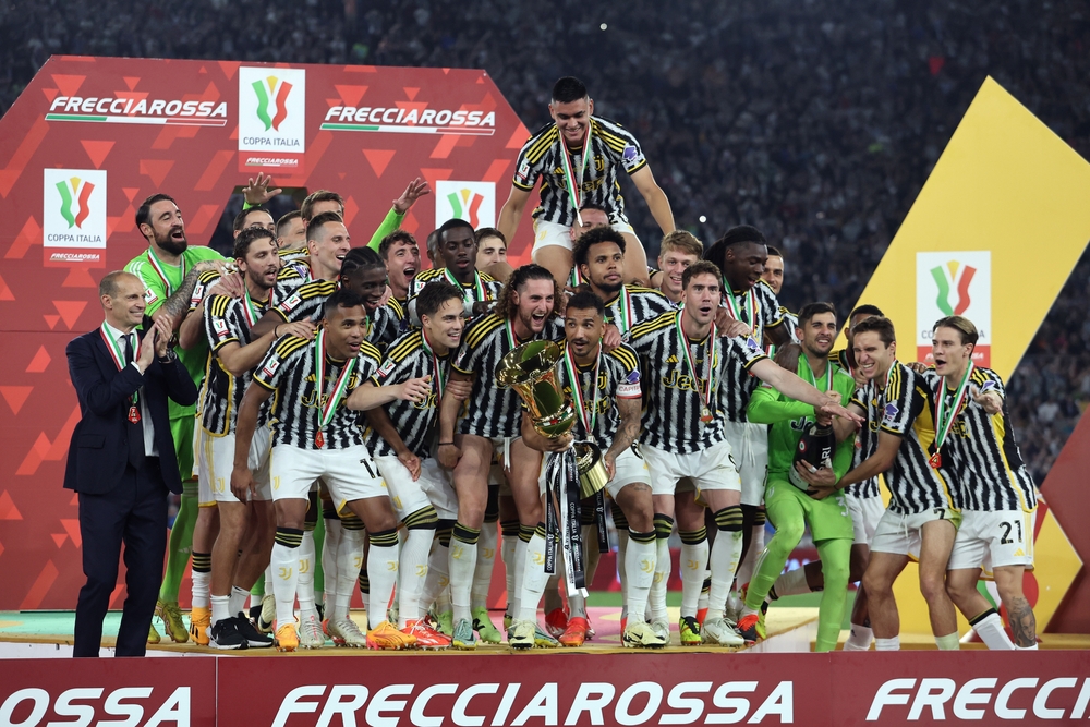 Rome,,Italy,15.05.2024:,Juventus,Team,Win,The,Cup,And,Celebrate