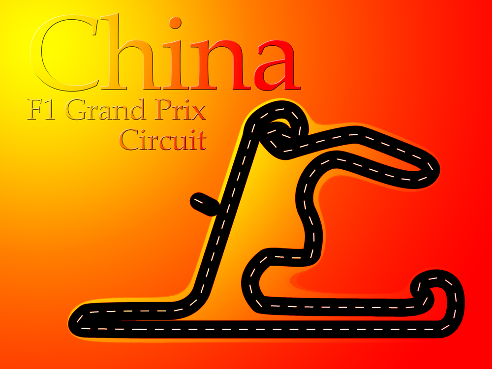 China,Shanghai,F1,Formula,1,Racing,Circuit,Map