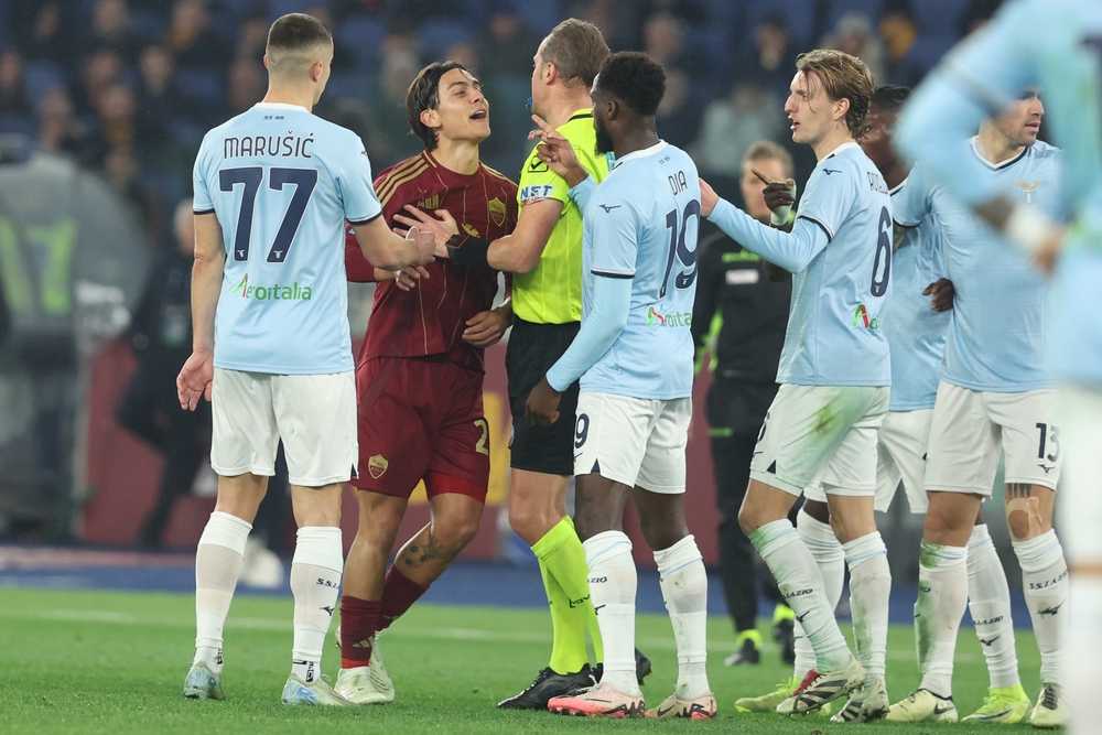 Lazio-Roma,Rome,,Italy,05.01.2025,:,Paulo,Dybala,Of,Roma,Protest,With