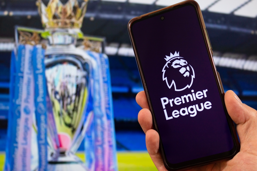 Bogota,,Colombia, ,March,05,Of,2025,A,Smartphone,With,36esima,Di,Premier,League