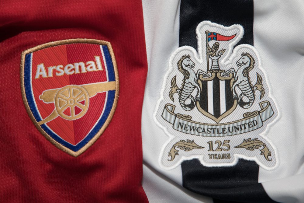 Bangkok,,Thailand, october,19:,The,Logos,Of,Arsenal,And,Newcastle,Arsenal-Newcastle