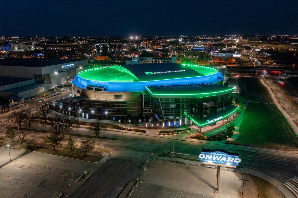 Oklahoma,City,,Oklahoma,Usa, ,April,14,,2022:,High,Angle,Gara,5,OKC-Indiana
