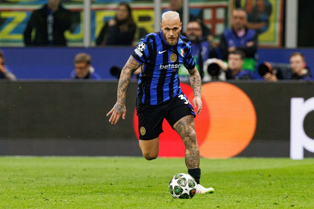 Milan,,Italy, ,05,06,2025:,Federico,Dimarco,Seen,During,Monterrey-Inter