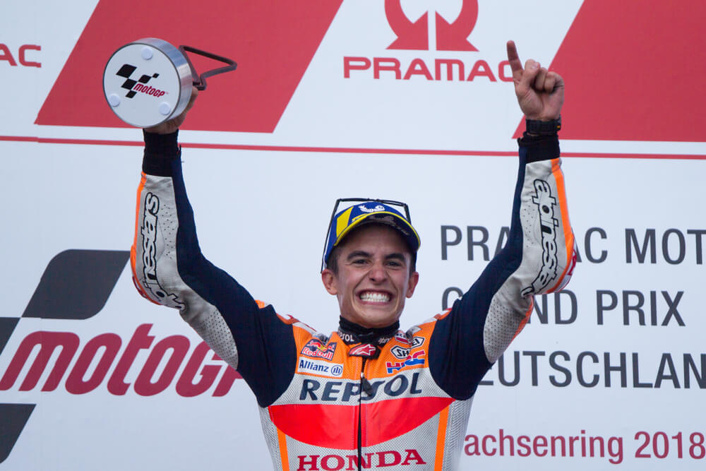 Sachsenring;,Germany, ,July,15,,2018:,Spanish,Honda,Rider,Marc,MArquez,Chi,Vincerà,Il,GP,Di,Germania