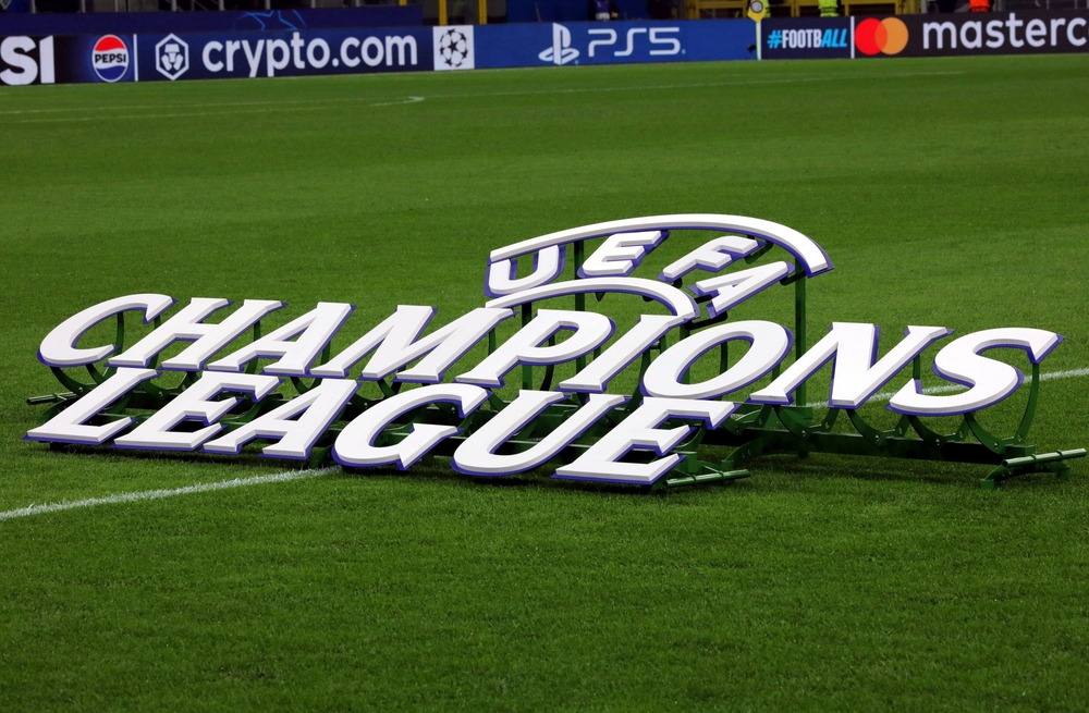 Milan,,Italy, ,October,1,,2024:,Champions,League,Banner,During,Chi,Vincerà,La,Champions,League,2026
