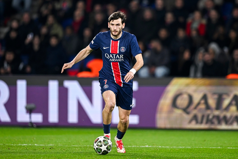 Khvicha,Kvaratskhelia,During,The,Uefa,Champions,League,Match,Paris,Saint germain,PSG-Tottenham