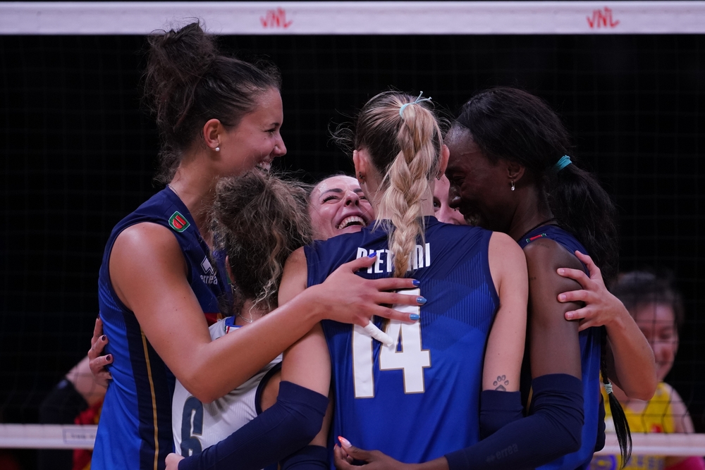 Ankara,,Turkiye, ,July,14,,2022:,Italy,Players,Celebrating,Score,Italia-Polonia