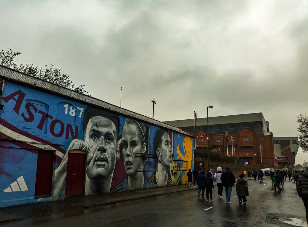 Birmingham,,West,Midlands,,Uk, ,15th,February,2025:,Supporters,Walking,Aston Villa-Newcastle