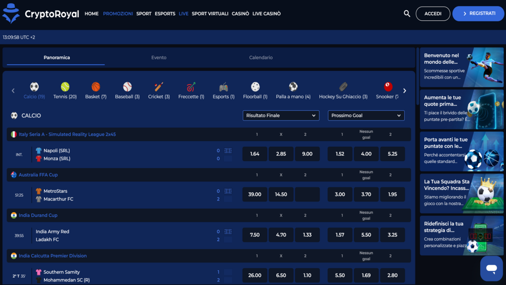 CryptoRoyal,Live,Betting
