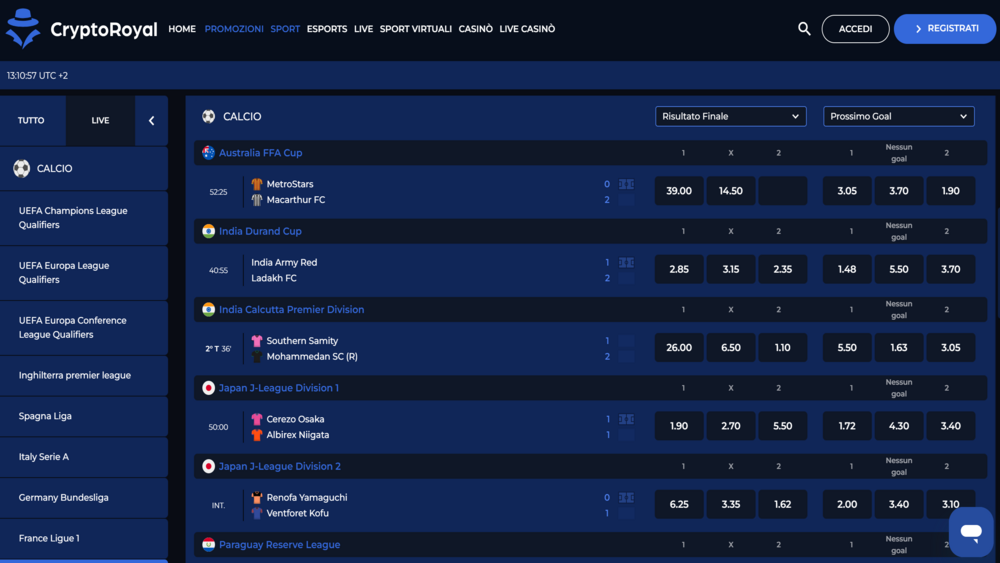 CryptoRoyal,Sportsbook