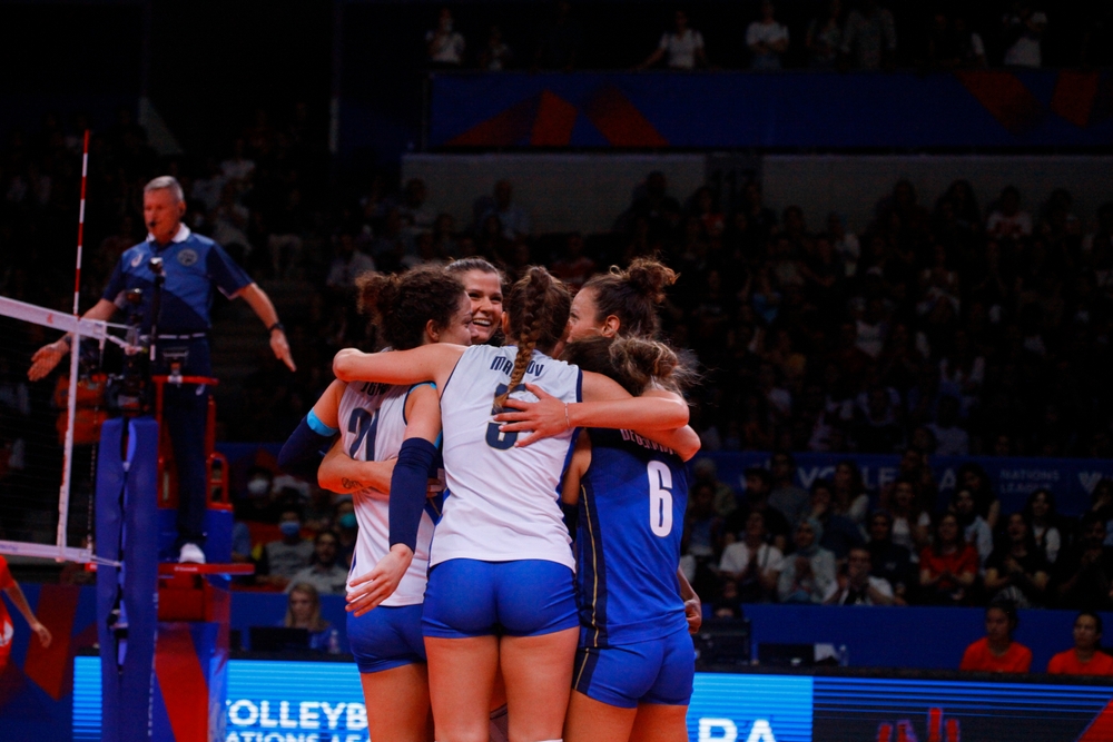 03 june 2022,Ankara turkey:,Volleyball,Nations,League,2022,,Hollanda,Team,Italia-Slovacchia