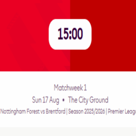 Nottingham Forest-Brentford del 17/08/2025 | Premier League
