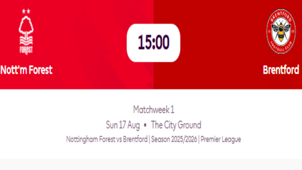 Nottingham Forest Brentford del 17082025 Premier League,Nottingham Forest-Brentford