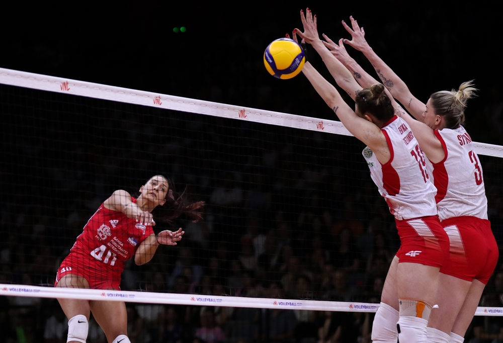 Belgrade,,Serbia, ,June,22,,2024:,Vanja,Ivanovic,Spikes,Martyna,Scommesse,Multiple,Mondiali,Volley,Femminile,24,Agosto