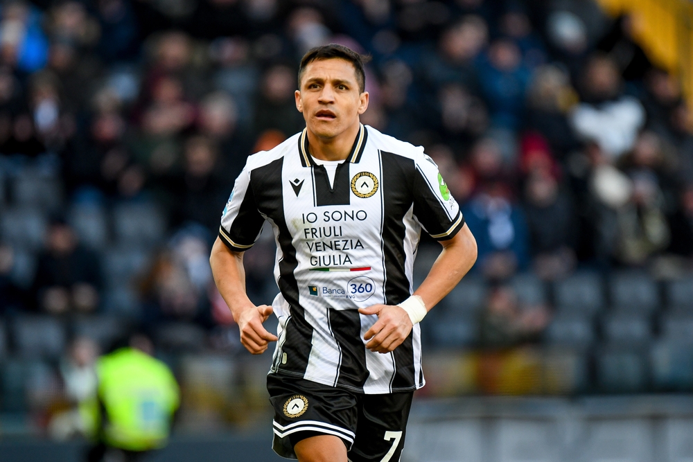 Udine,,Italy,,January,11,,2025,,Udinese's,Alexis,Sanchez,Portrait,During,Udinese-Verona