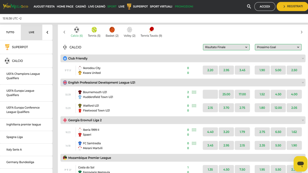 WinMega,Sportsbook