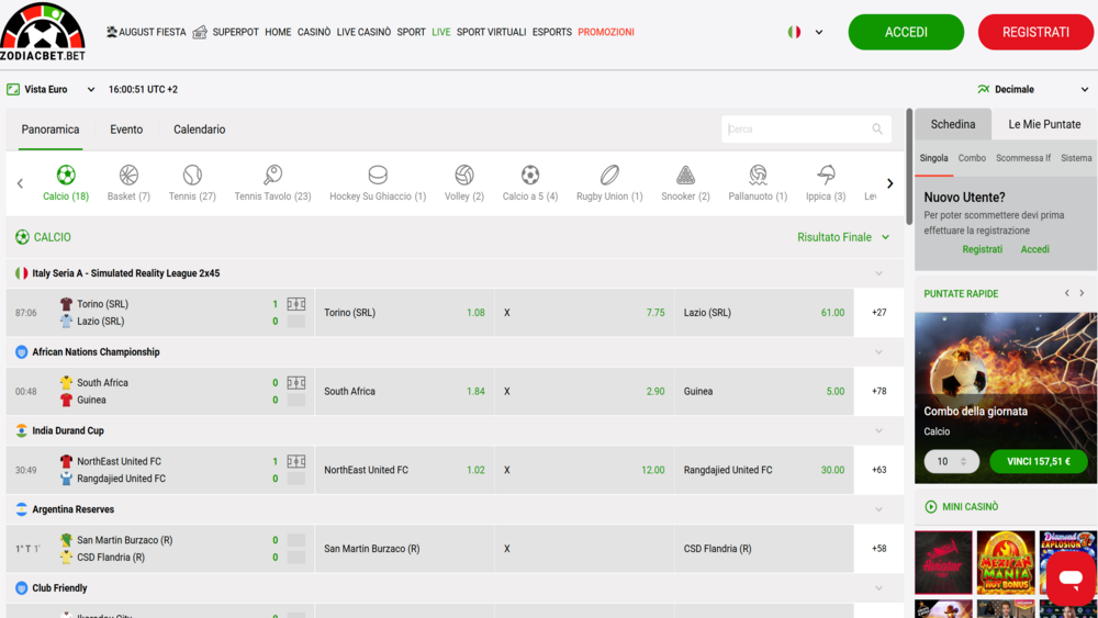 Zodiacbet,Live,Betting