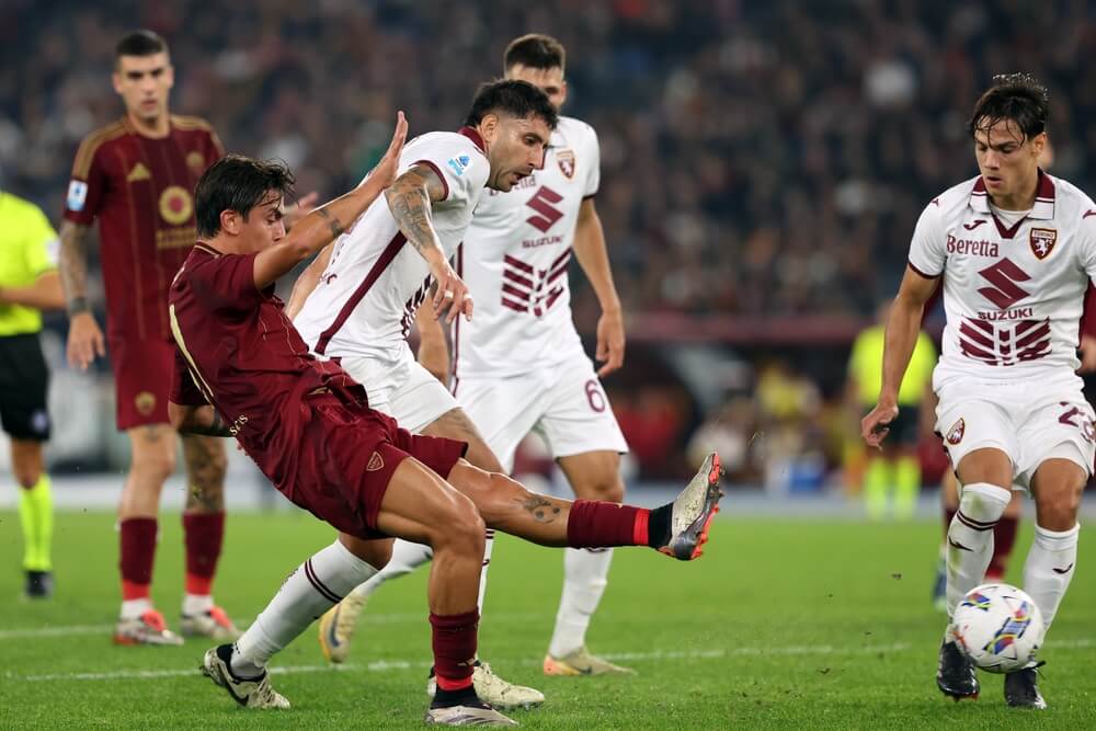 Rome,,Italy,31.10.2024,:,Paulo,Dybala,Of,Roma,,Maripan,Of,Roma-Torino