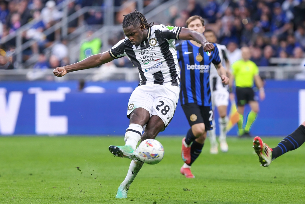 Italy,,Milan,,2025,03,30:,Oumar,Solet,(udinese),Shots,And,Cremonese-Udinese