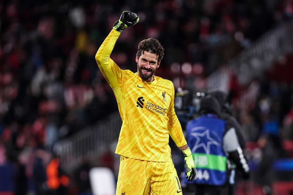 Alisson,Becker,Of,Liverpool,Fc,During,The,Uefa,Champions,League,Liverpool-Aston Villa