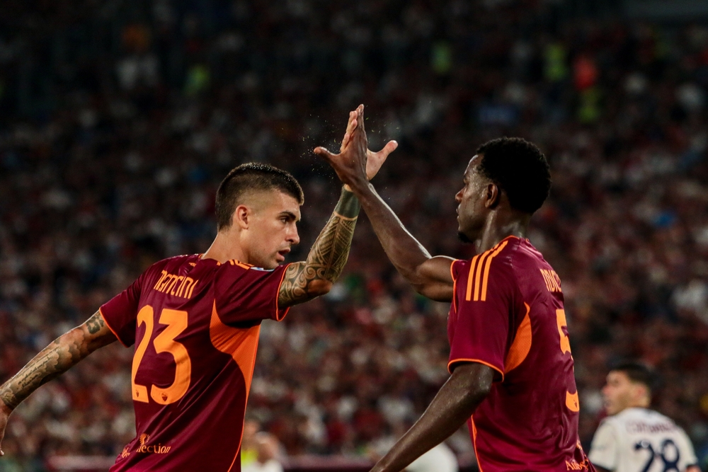 Rome,,Italy,23th,August,2025:,Gianluca,Mancini,Of,As,Roma,Sassuolo-Roma