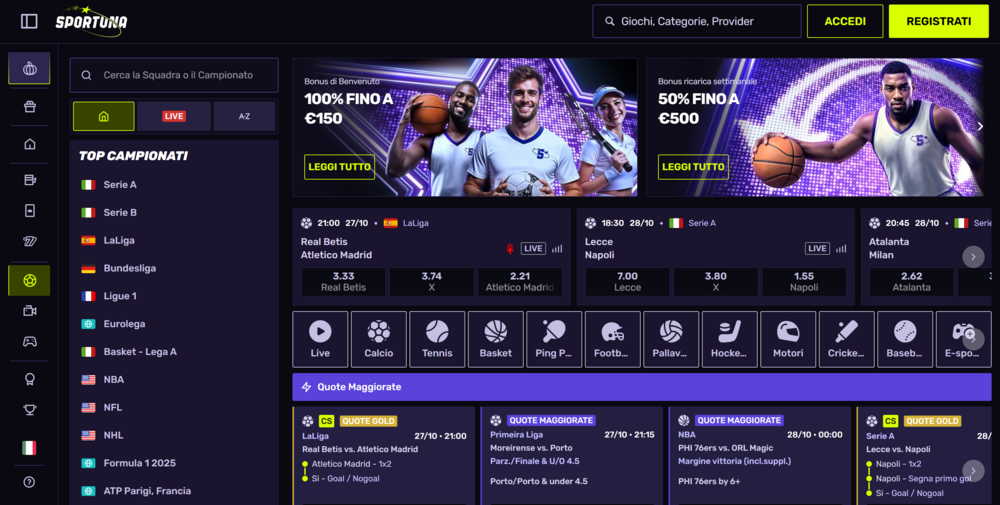 Sportuna sportsbook