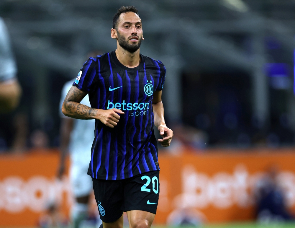 Milan,,Italy, ,August,31,,2025:,Hakan,Calhanoglu,Of,Inter,Union Saint-Gilloise-Inter