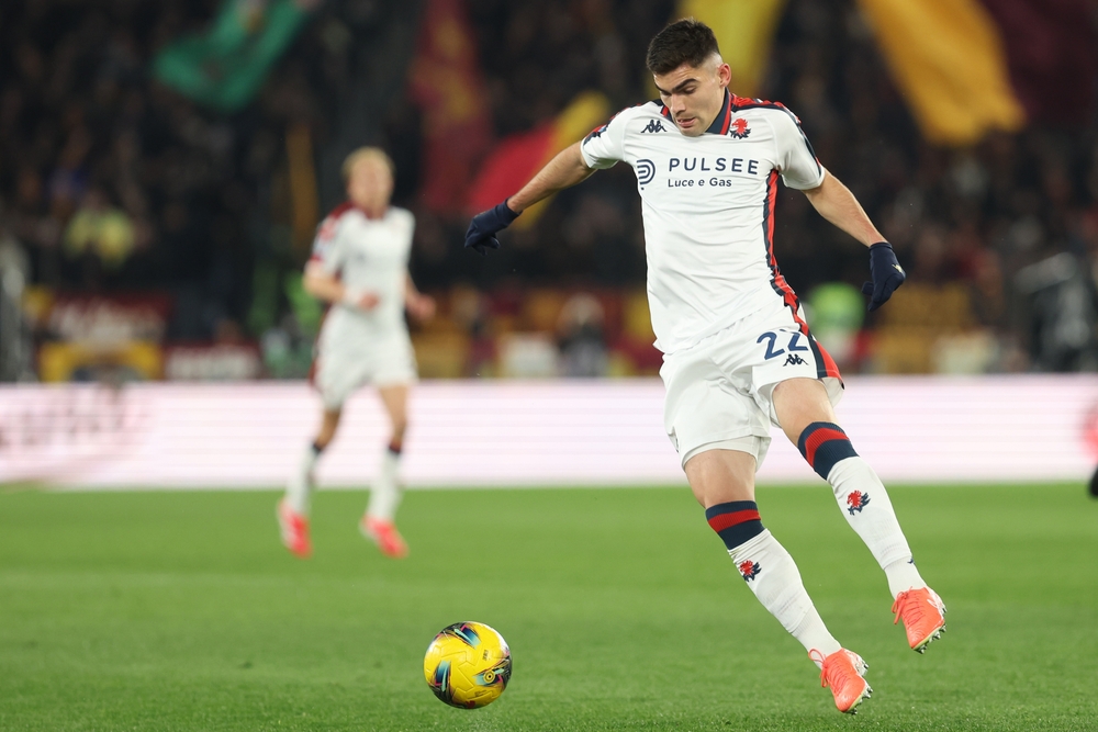 Rome,,Italy,17.01.2025,:,Johan,Vasquez,Of,Genoa,During,Italian.Cagliari-Genoa