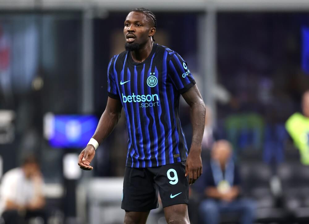 Milan,,Italy, ,August,25,,2025:,Marcus,Thuram,Of,Inter,Inter-Kairat