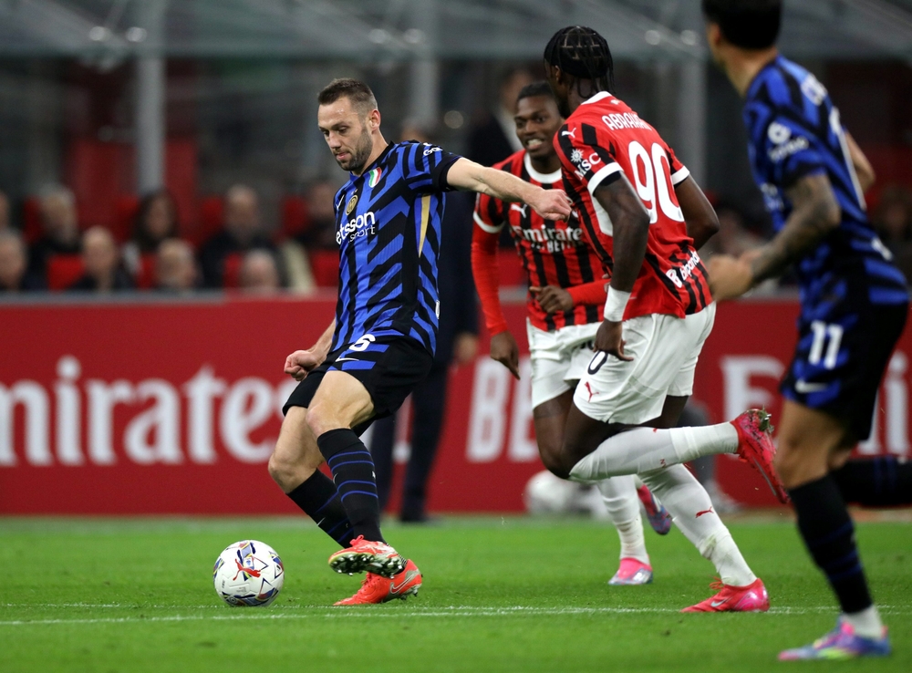 Milan,,Italy, ,April,2,,2025:,Stefan,De,Vrij,Of,Inter-Milan