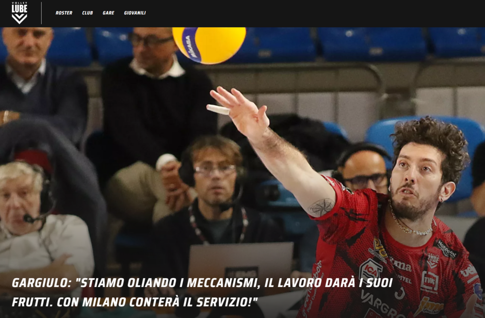 Lube Power Volley 14122025 SuperLega pallavolo maschile Lube-Powervolley