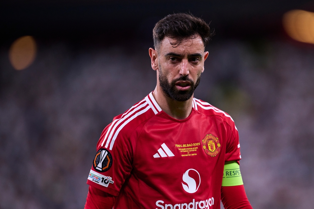 Bruno,Fernandes,Of,Manchester,United,Looks,On,During,The,Uefa,Manchester United-Bournemouth