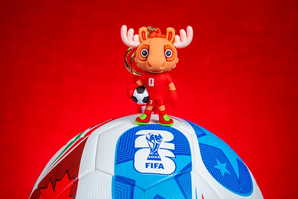 Zhongshan,China october,19,2025:,Mascot,Maple,And,The,Soccer,For