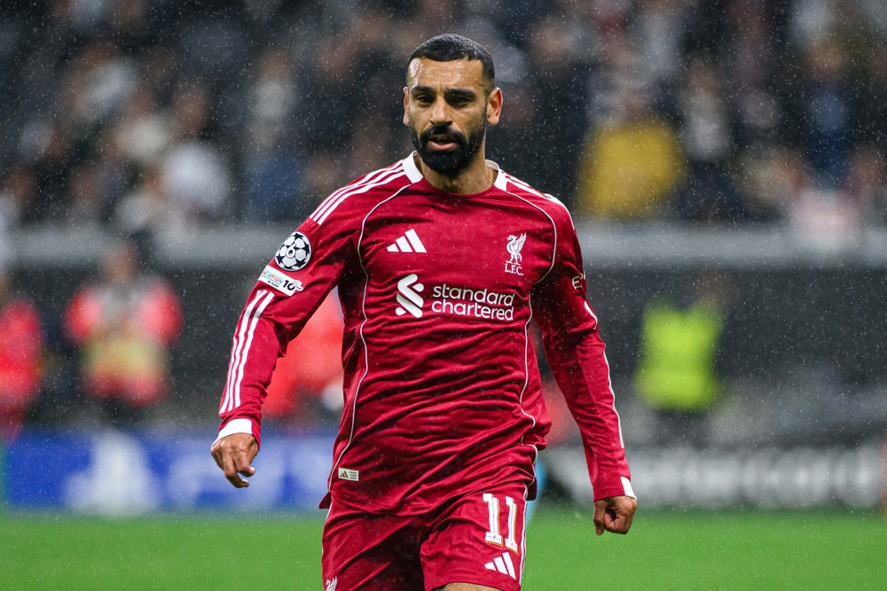 Frankfurt,,Germany, ,22,October,,2025:,Mohamed,Salah, ,Uefa,Salah stipendio