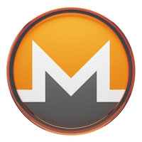 Monero,,xmr,Glass,Crypto,Coin,3d,Illustration