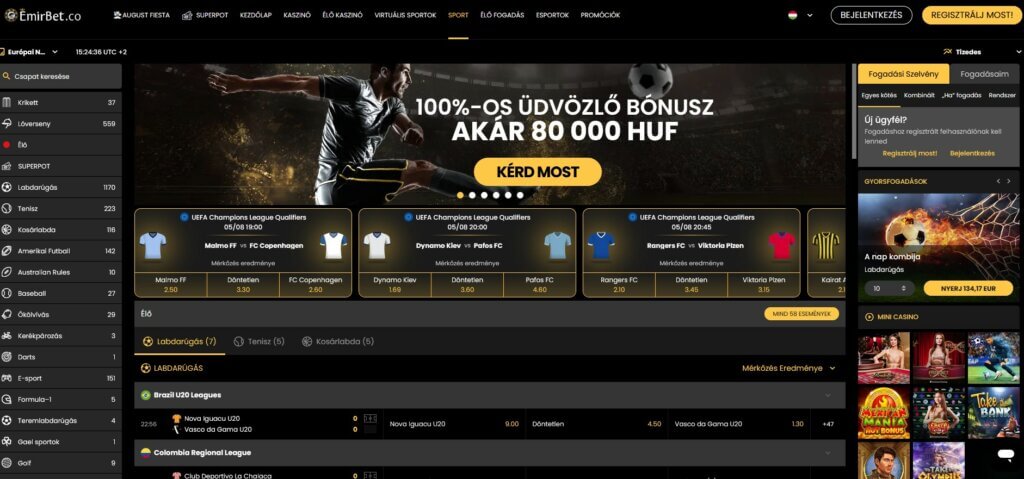 Emirbet Betting Site HU