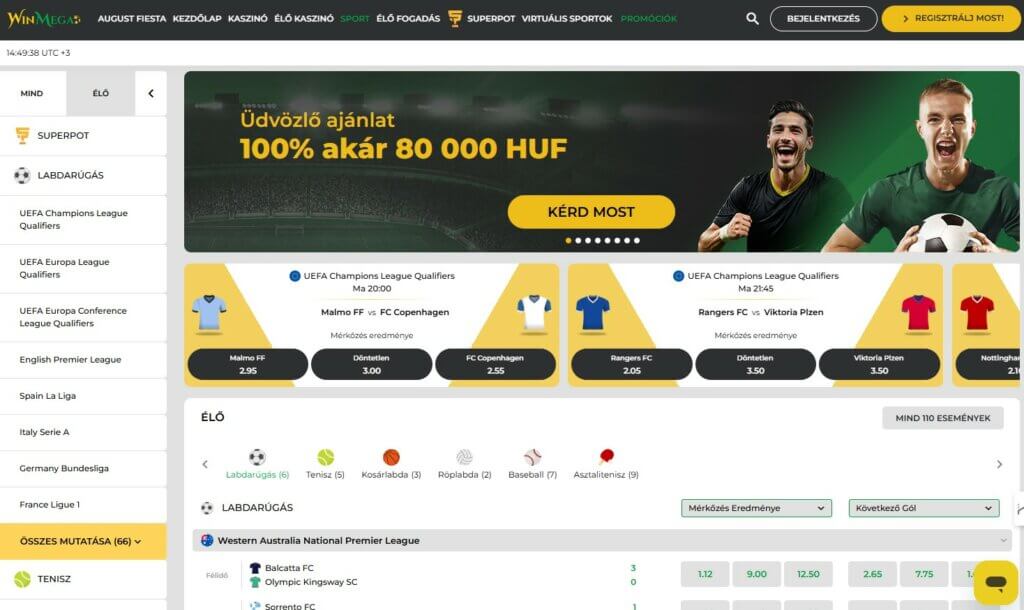 winmega Sports betting HU